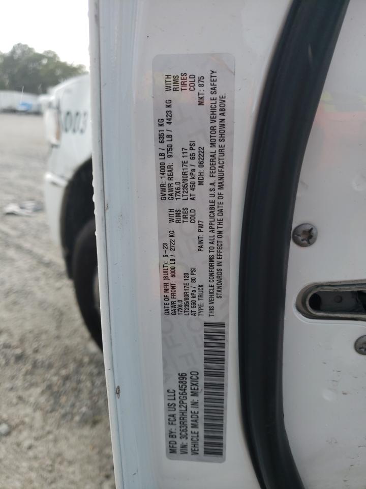 2023 Ram 3500 Big Horn VIN: 3C63RRHL2PG645896 Lot: 69748584