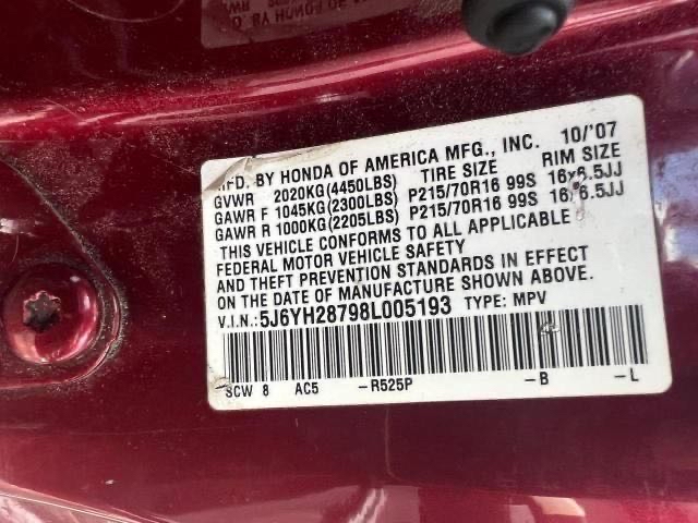 5J6YH28798L005193 2008 Honda Element Ex