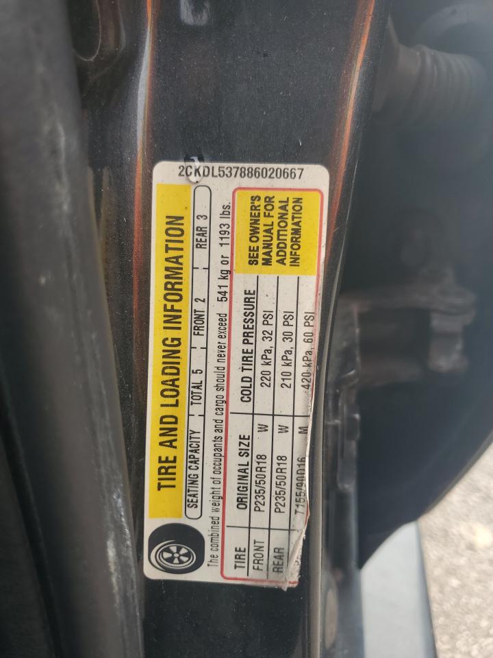 2008 Pontiac Torrent Gxp VIN: 2CKDL537886020667 Lot: 67084894