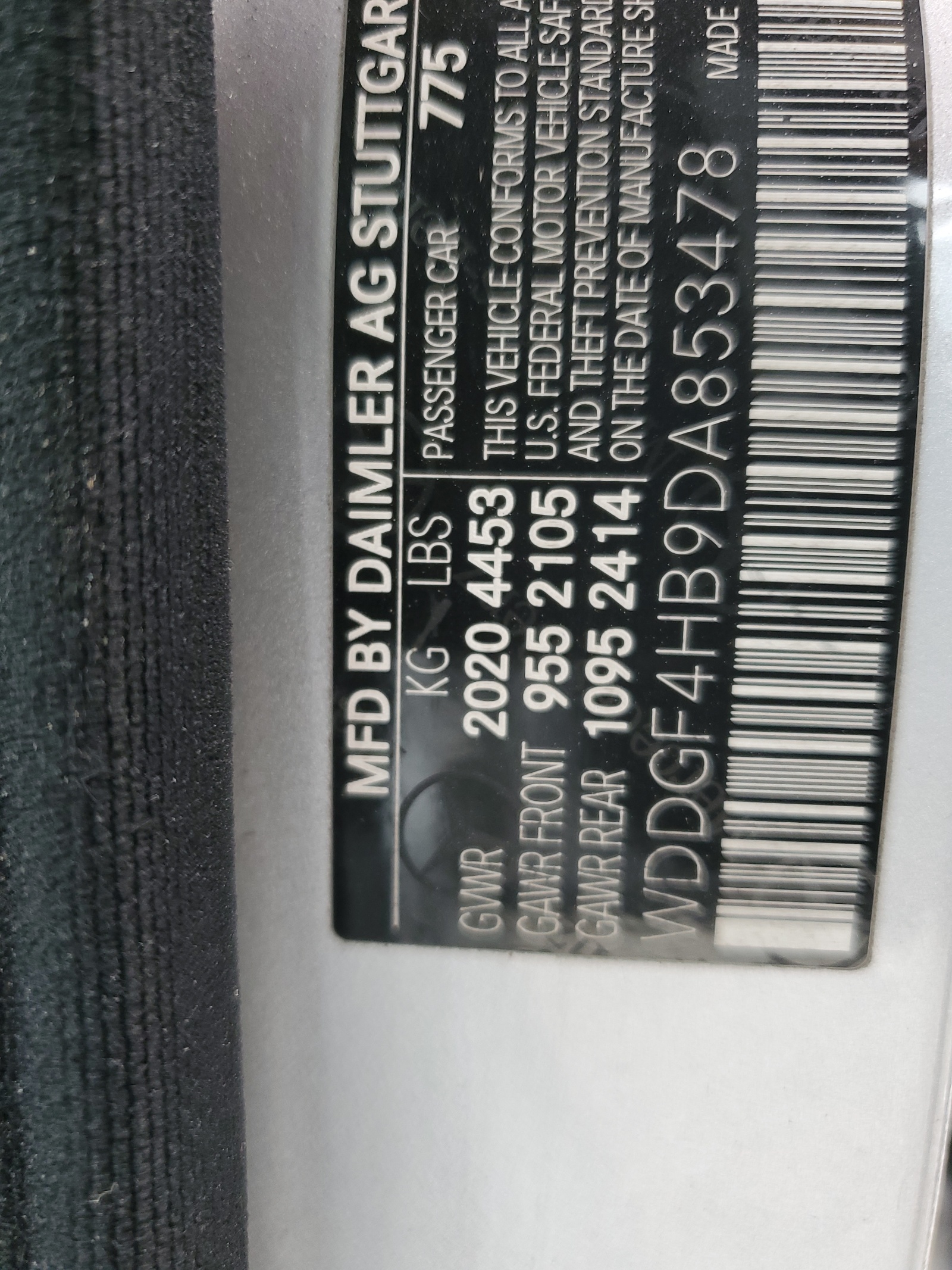 WDDGF4HB9DA853478 2013 Mercedes-Benz C 250