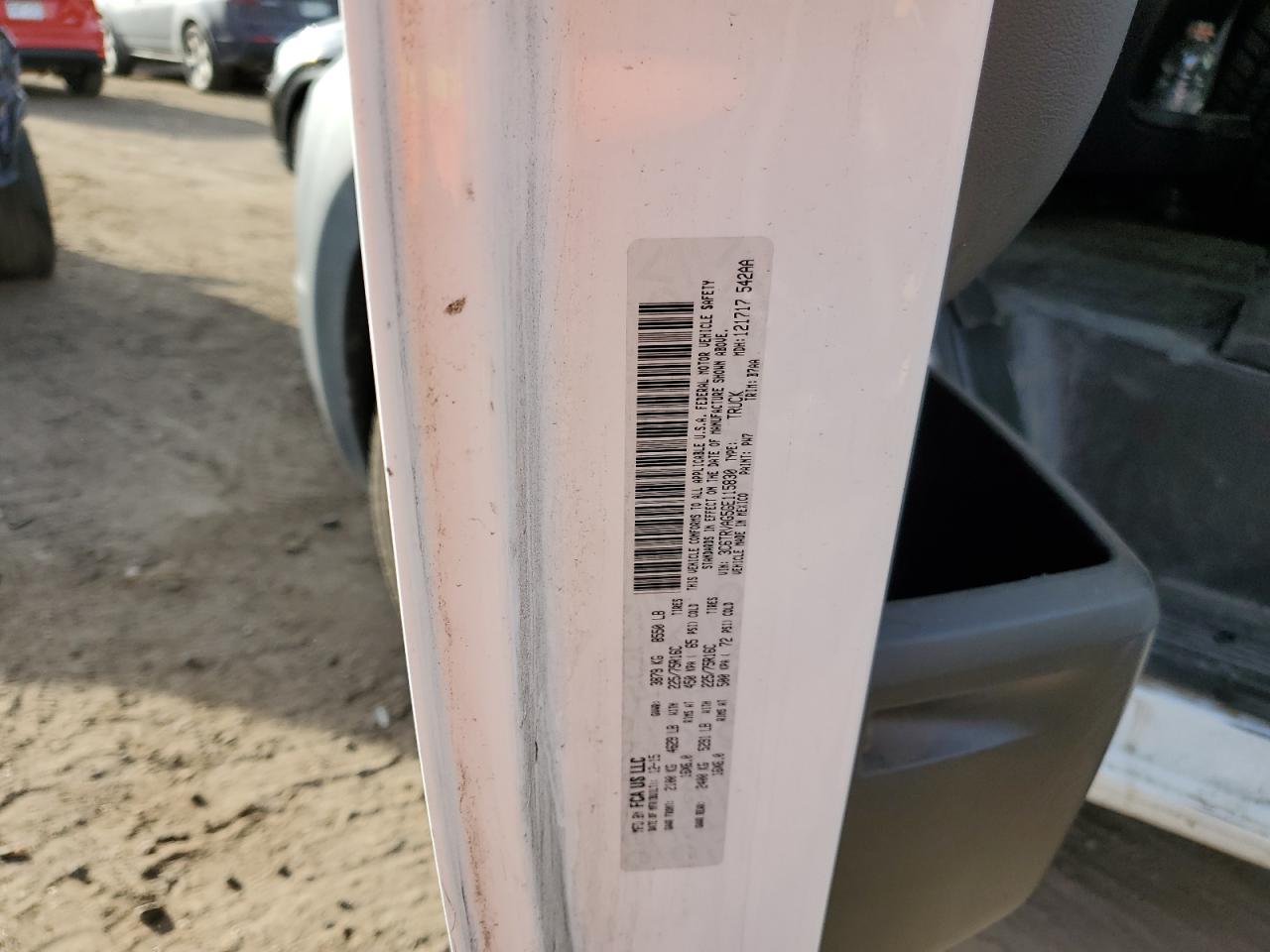 3C6TRVAG5GE115830 2016 Ram Promaster 1500 1500 Standard