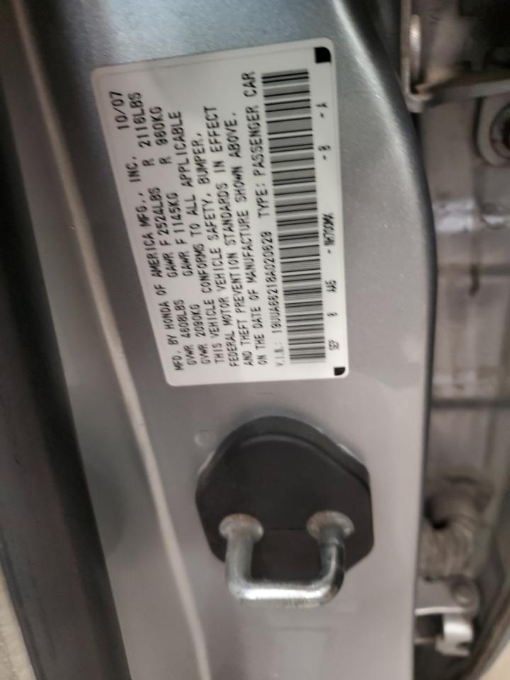 2008 Acura Tl VIN: 19UUA66218A020629 Lot: 62552424