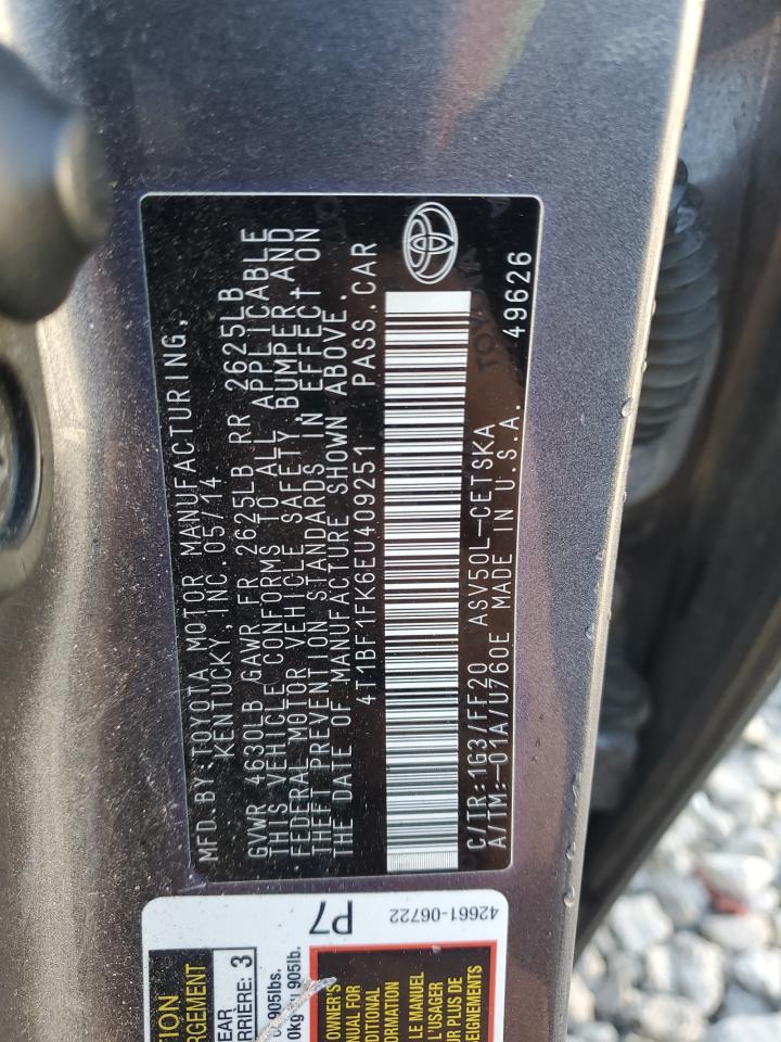 4T1BF1FK6EU409251 2014 Toyota Camry L