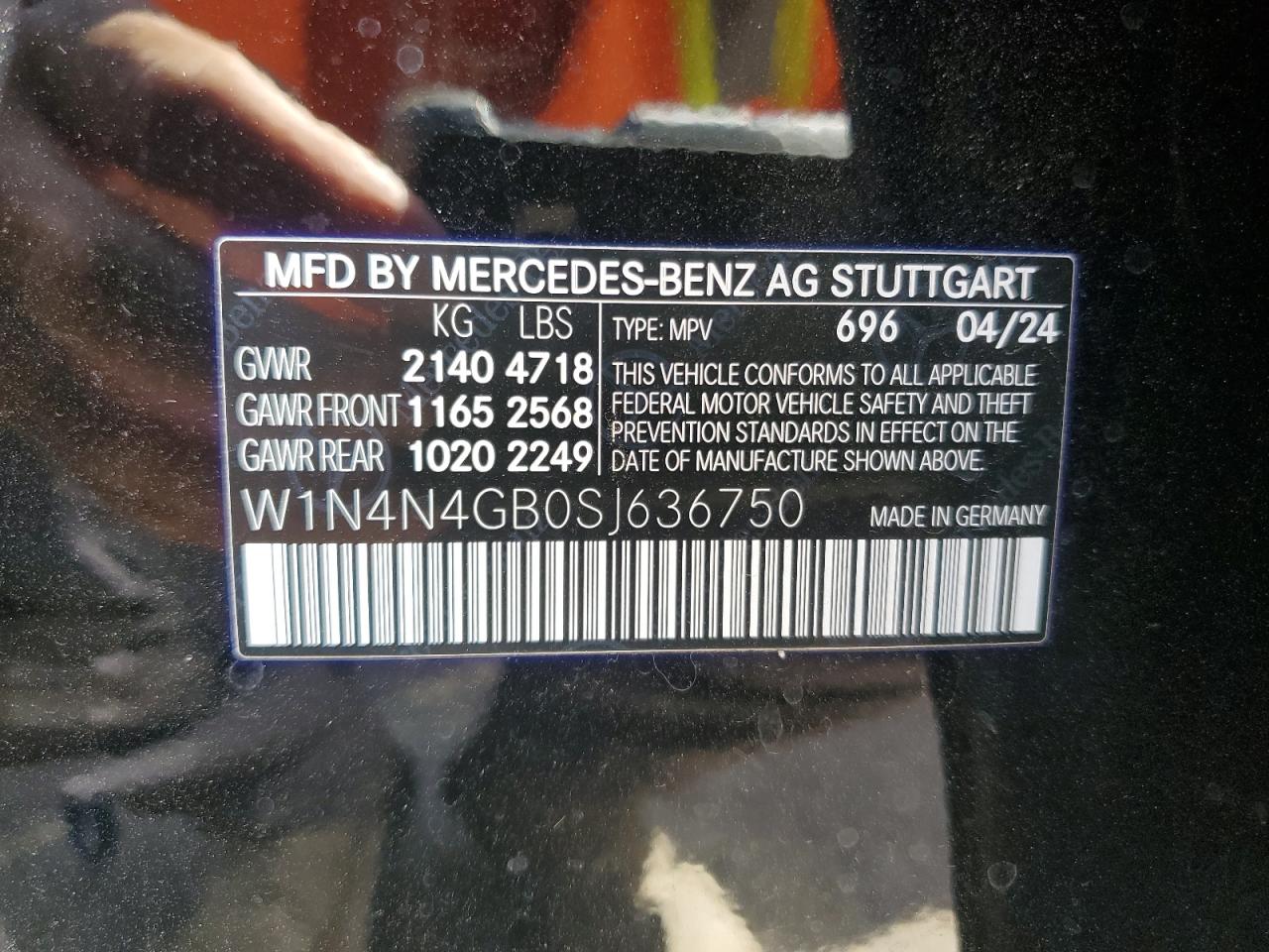 W1N4N4GB0SJ636750 2025 Mercedes-Benz Gla 250