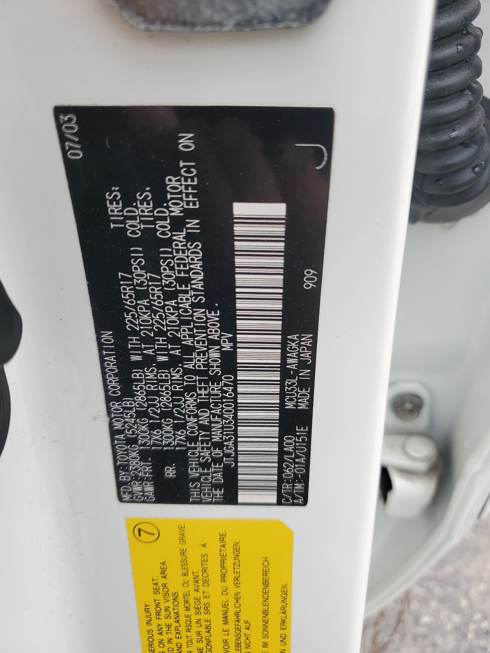 JTJGA31U340016470 2004 Lexus Rx 330