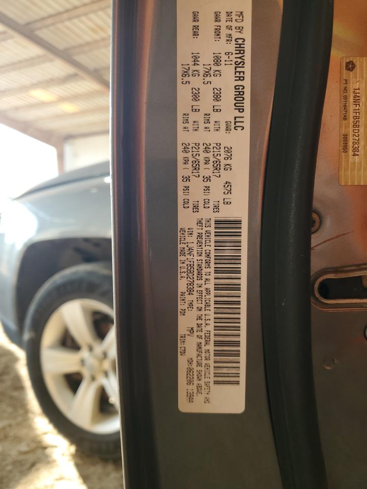 2011 Jeep Compass Sport VIN: 1J4NF1FB5BD278384 Lot: 67268134