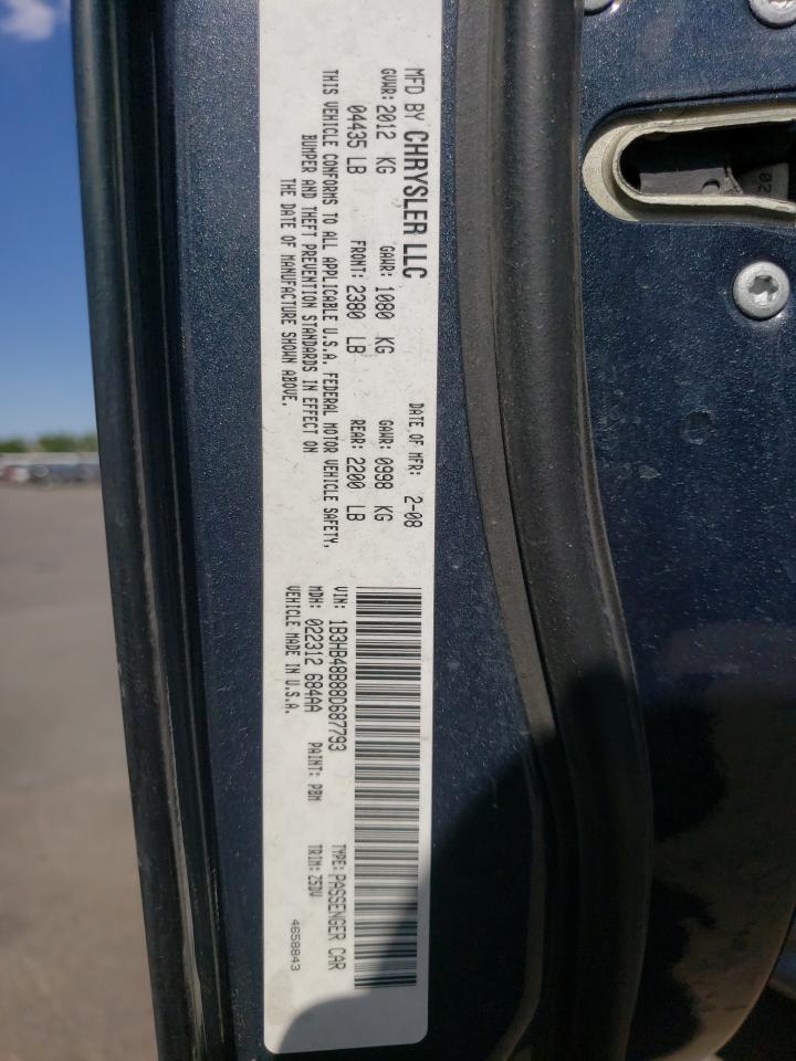 1B3HB48B88D687793 2008 Dodge Caliber Sxt