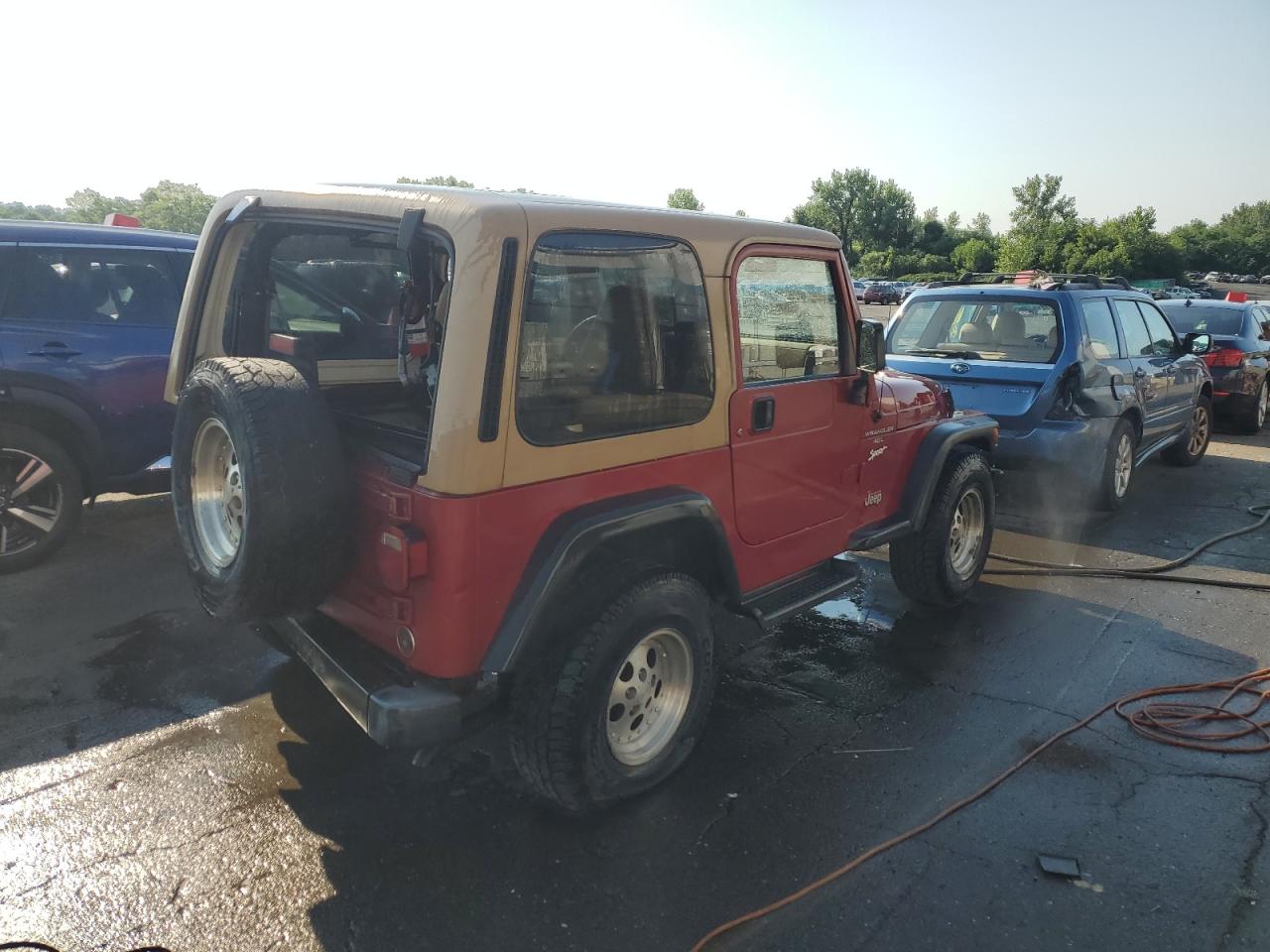 1998 Jeep Wrangler / Tj Sport VIN: 1J4FY19S8WP741892 Lot: 65964254