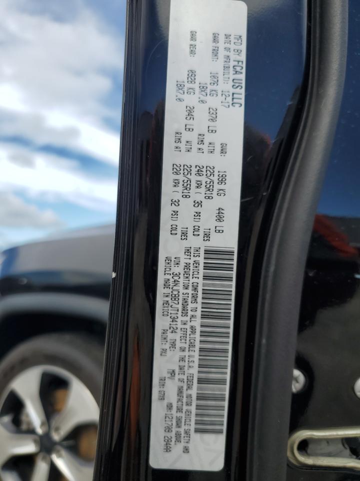 2018 Jeep Compass Latitude VIN: 3C4NJCBB7JT134124 Lot: 68438824