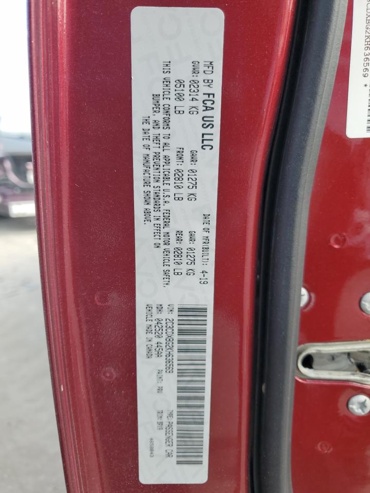 2C3CDXBG2KH636569 2019 DODGE CHARGER - Image 12