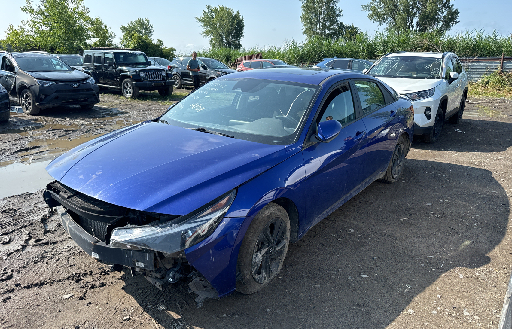 2021 Hyundai Elantra Sel vin: KMHLM4AG2MU140520