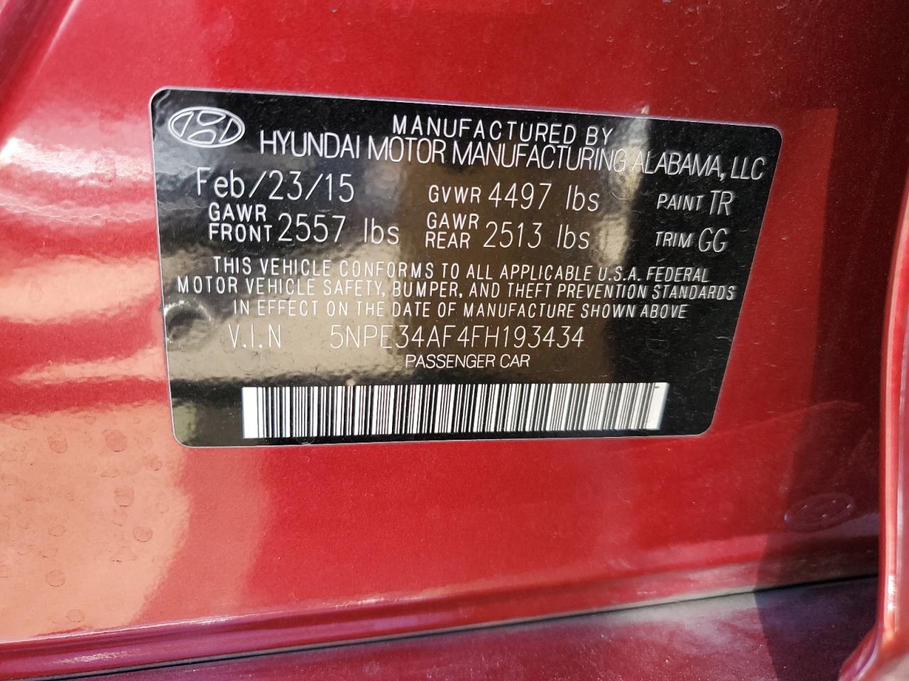 2015 Hyundai Sonata - Image 12