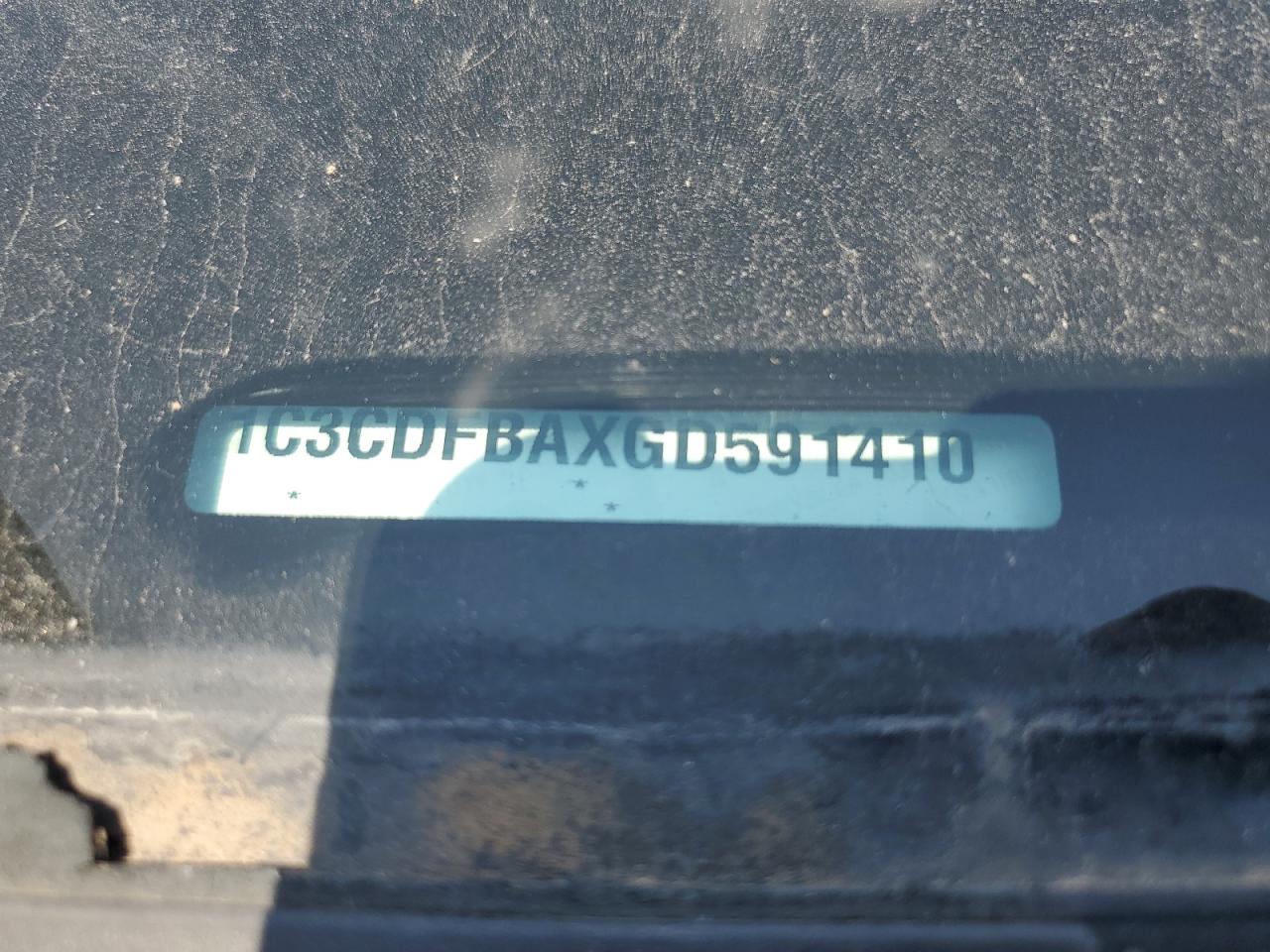 2016 Dodge Dart Sxt VIN: 1C3CDFBAXGD591410 Lot: 66746894