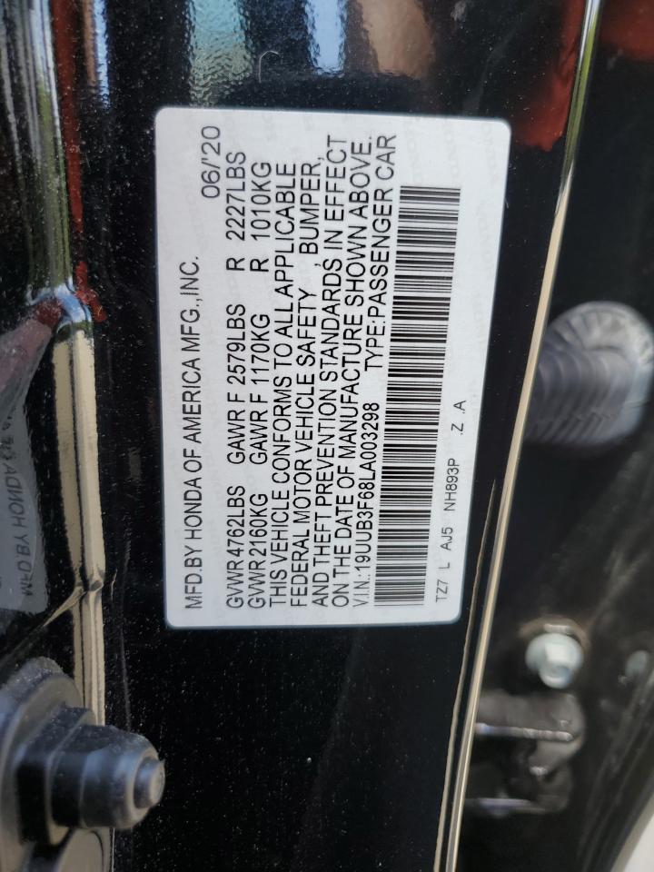 19UUB3F68LA003298 2020 Acura Tlx Technology