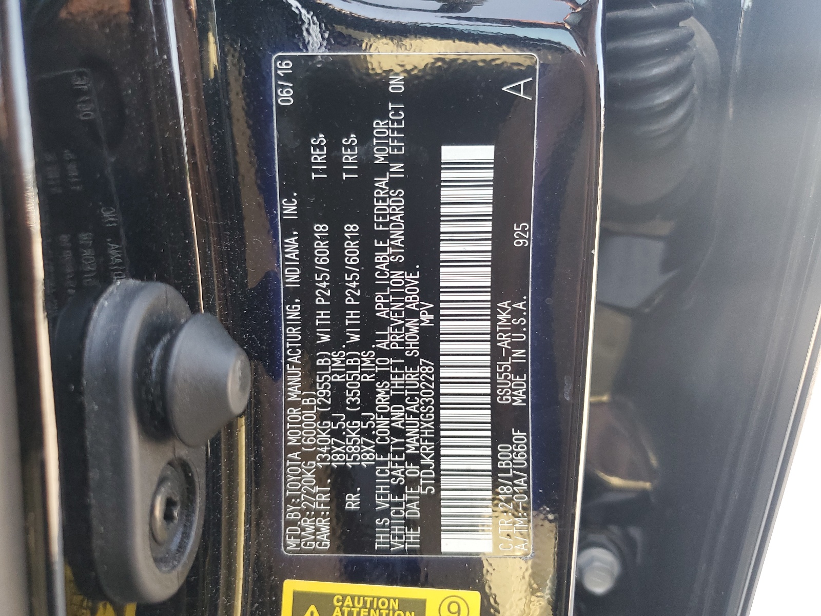 5TDJKRFHXGS302287 2016 Toyota Highlander Xle