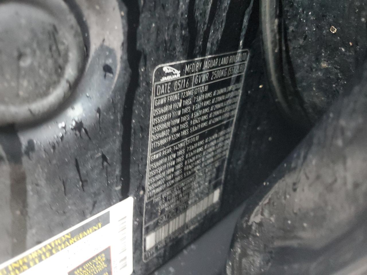 2017 Jaguar F-Pace R - Sport VIN: SADCL2BV3HA062902 Lot: 65819754