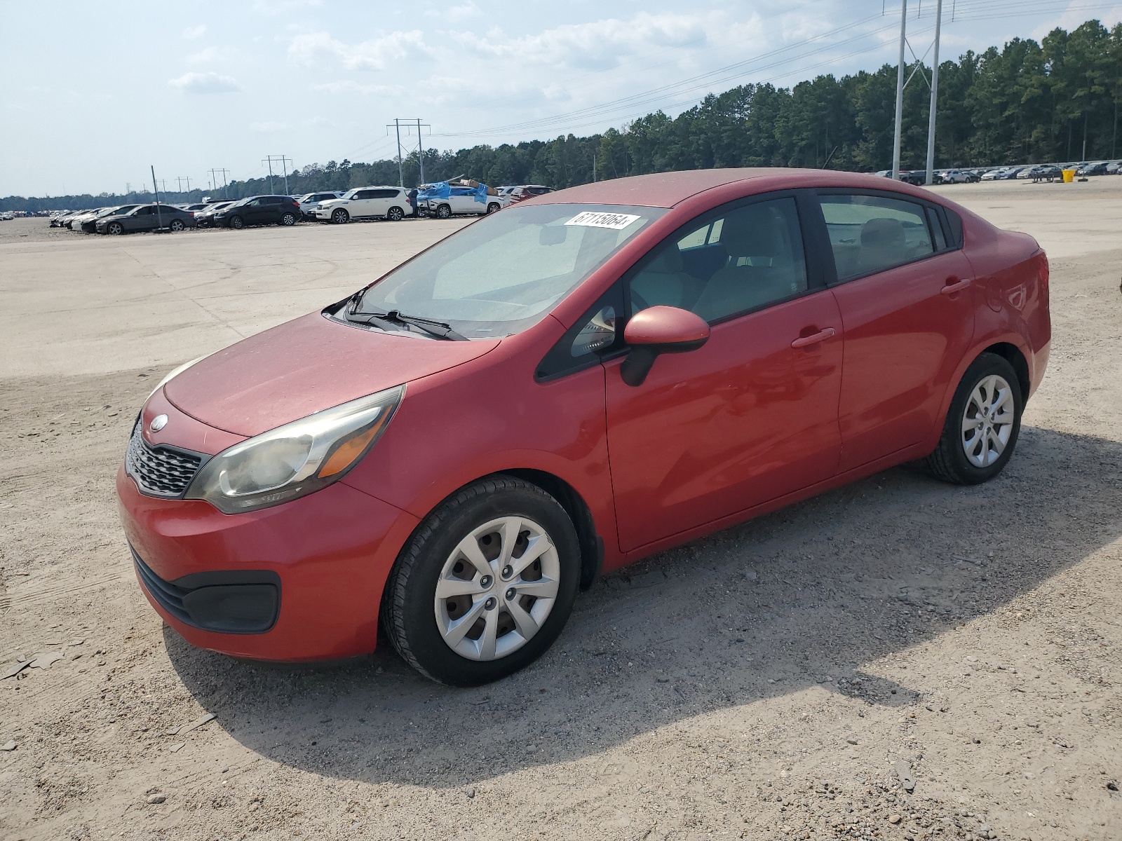 2013 Kia Rio Lx vin: KNADM4A34D6217430