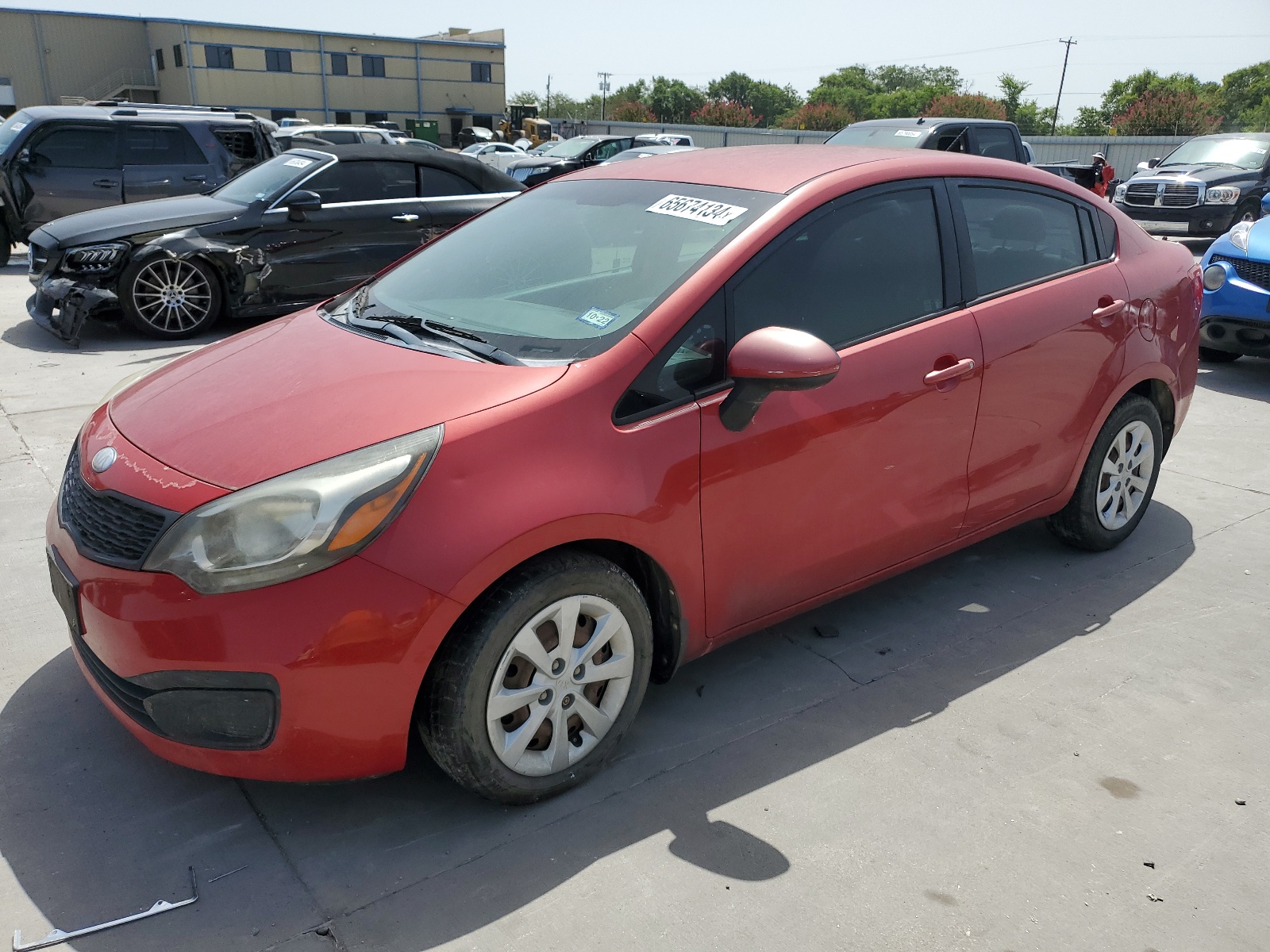 2013 Kia Rio Lx vin: KNADM4A39D6185574