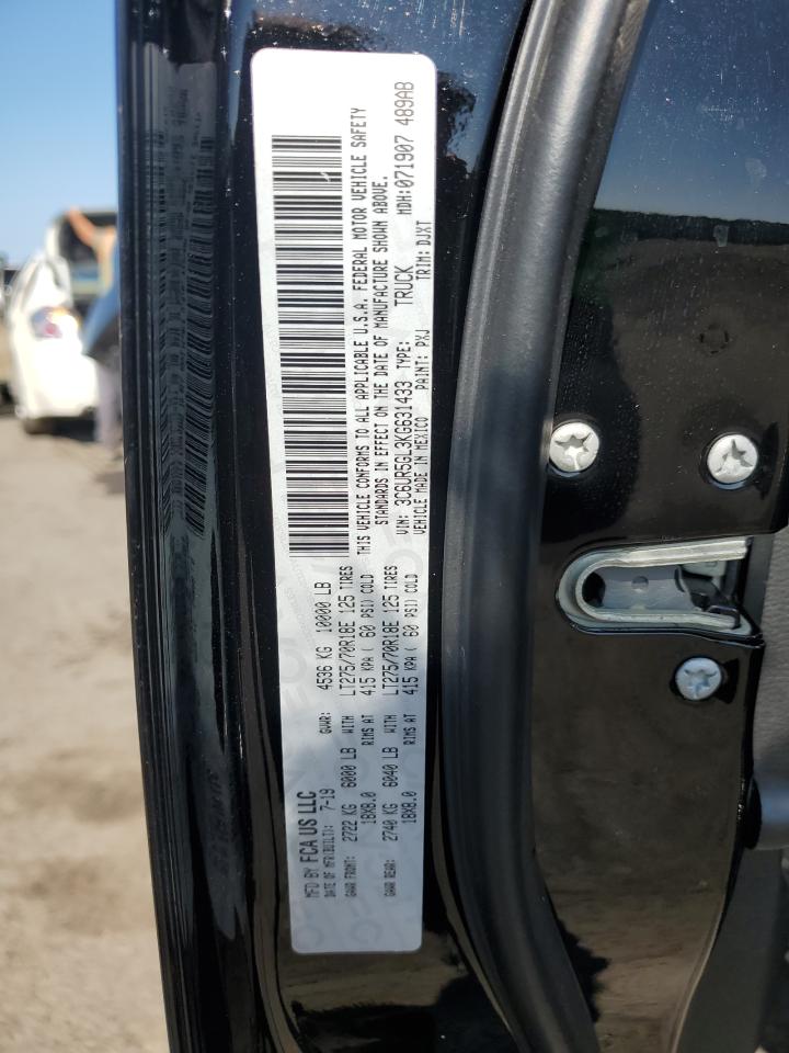 2019 Ram 2500 Longhorn VIN: 3C6UR5GL3KG631433 Lot: 68315584