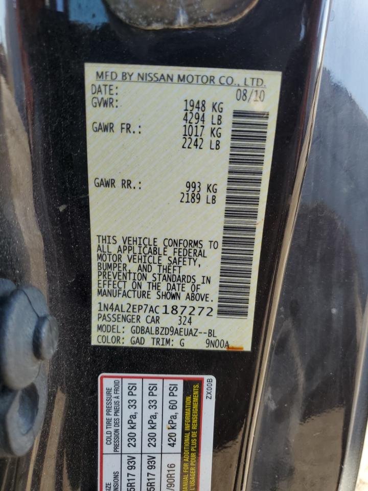 1N4AL2EP7AC187272 2010 Nissan Altima S