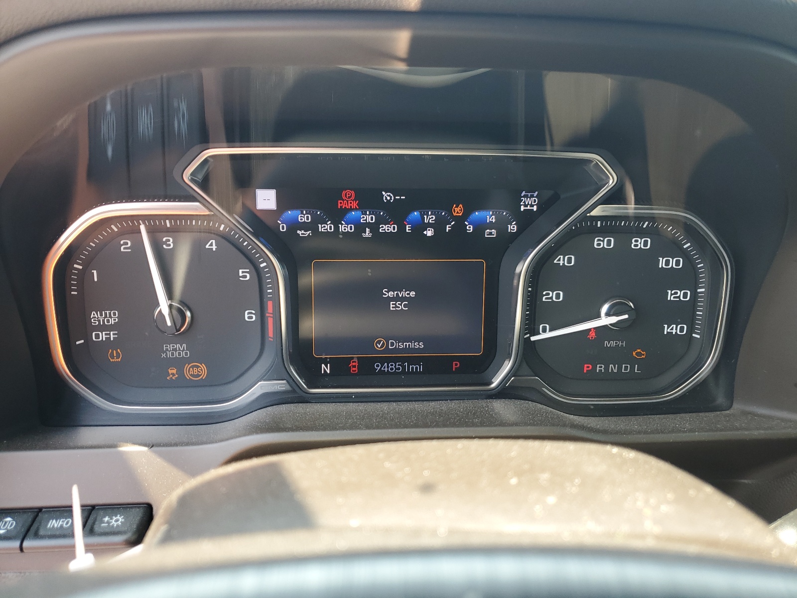 1GTU9FEL1KZ318334 2019 GMC Sierra K1500 Denali