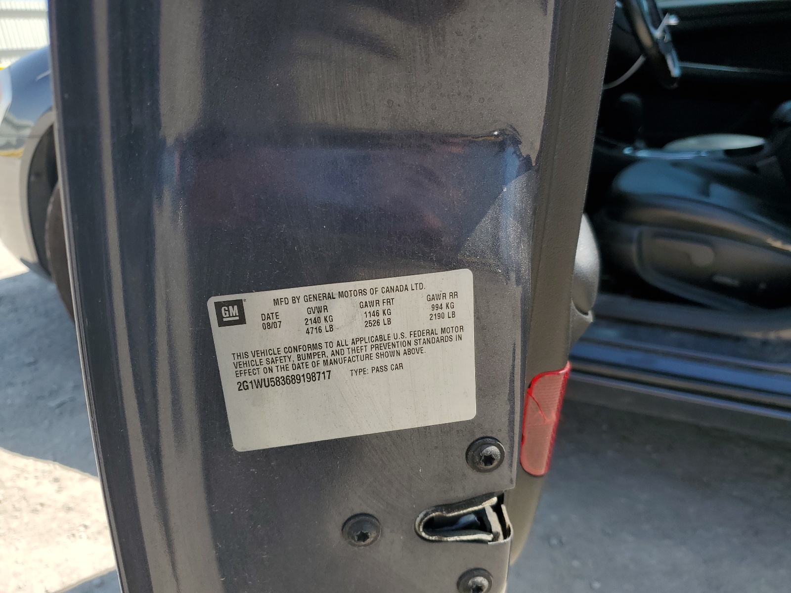 2G1WU583689198717 2008 Chevrolet Impala Ltz