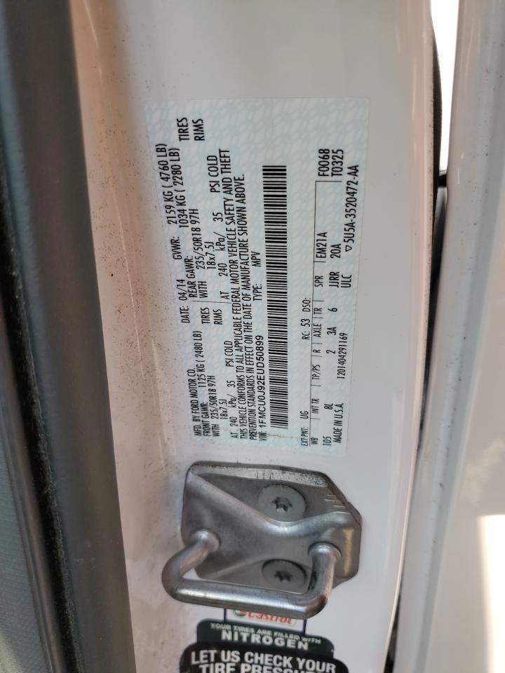 2014 Ford Escape Titanium VIN: 1FMCU0J92EUD50899 Lot: 66184844