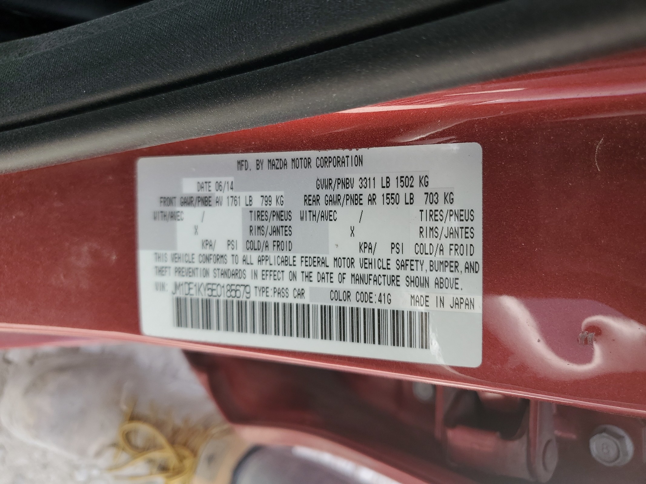 JM1DE1KY5E0185679 2014 Mazda Mazda2 Sport