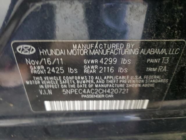 2012 HYUNDAI SONATA SE