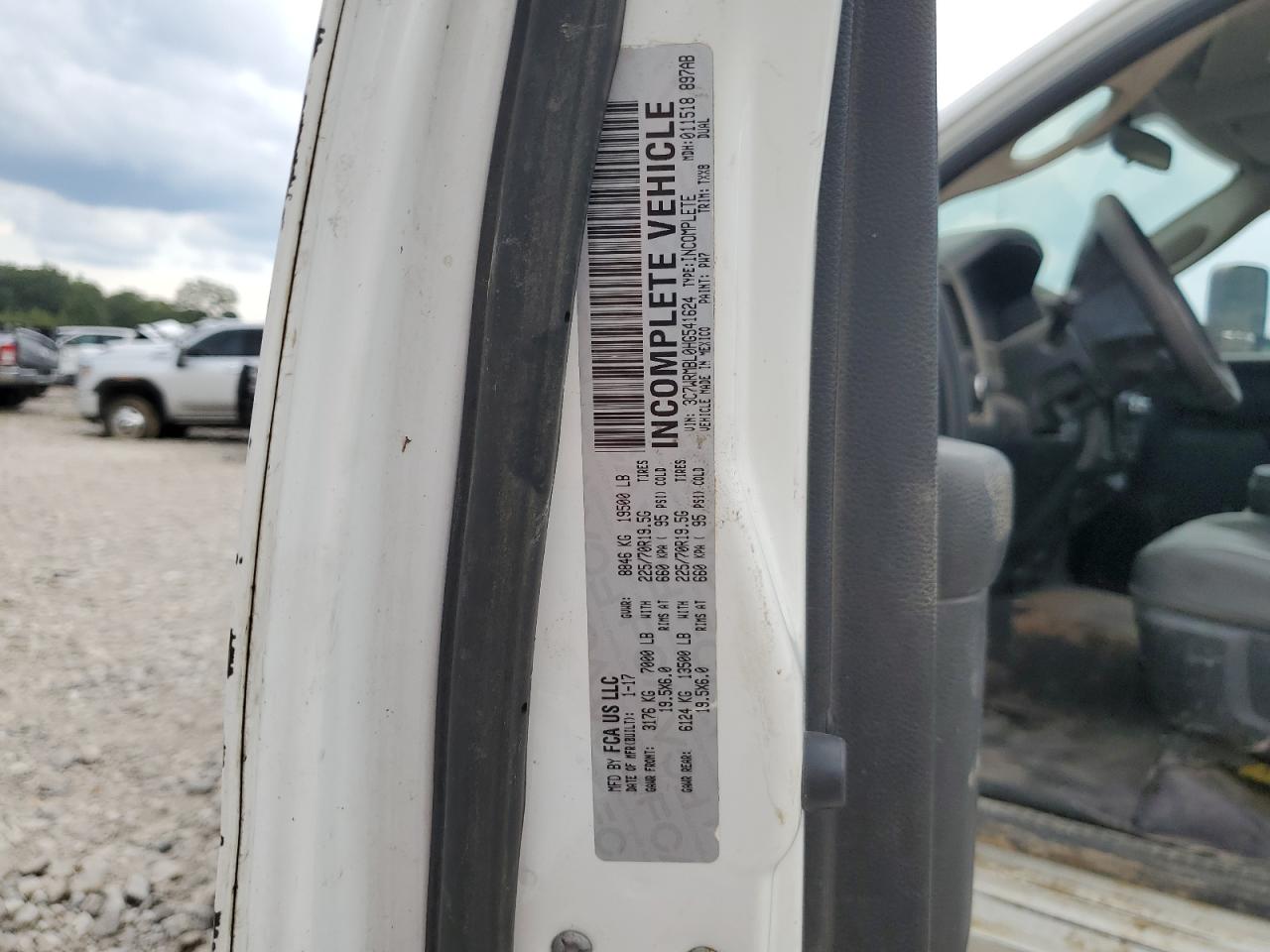 2017 Ram 5500 VIN: 3C7WRMBL0HG541624 Lot: 67333504