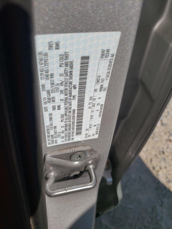 2014 Ford Escape Se VIN: 1FMCU9GX9EUD91069 Lot: 68057254