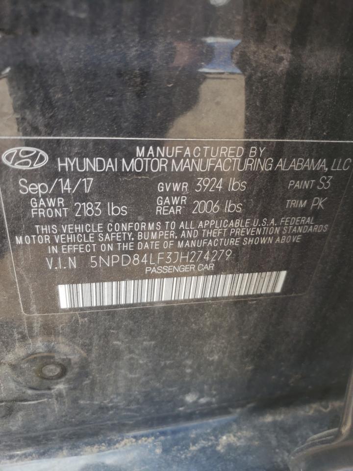 5NPD84LF3JH274279 2018 Hyundai Elantra Sel