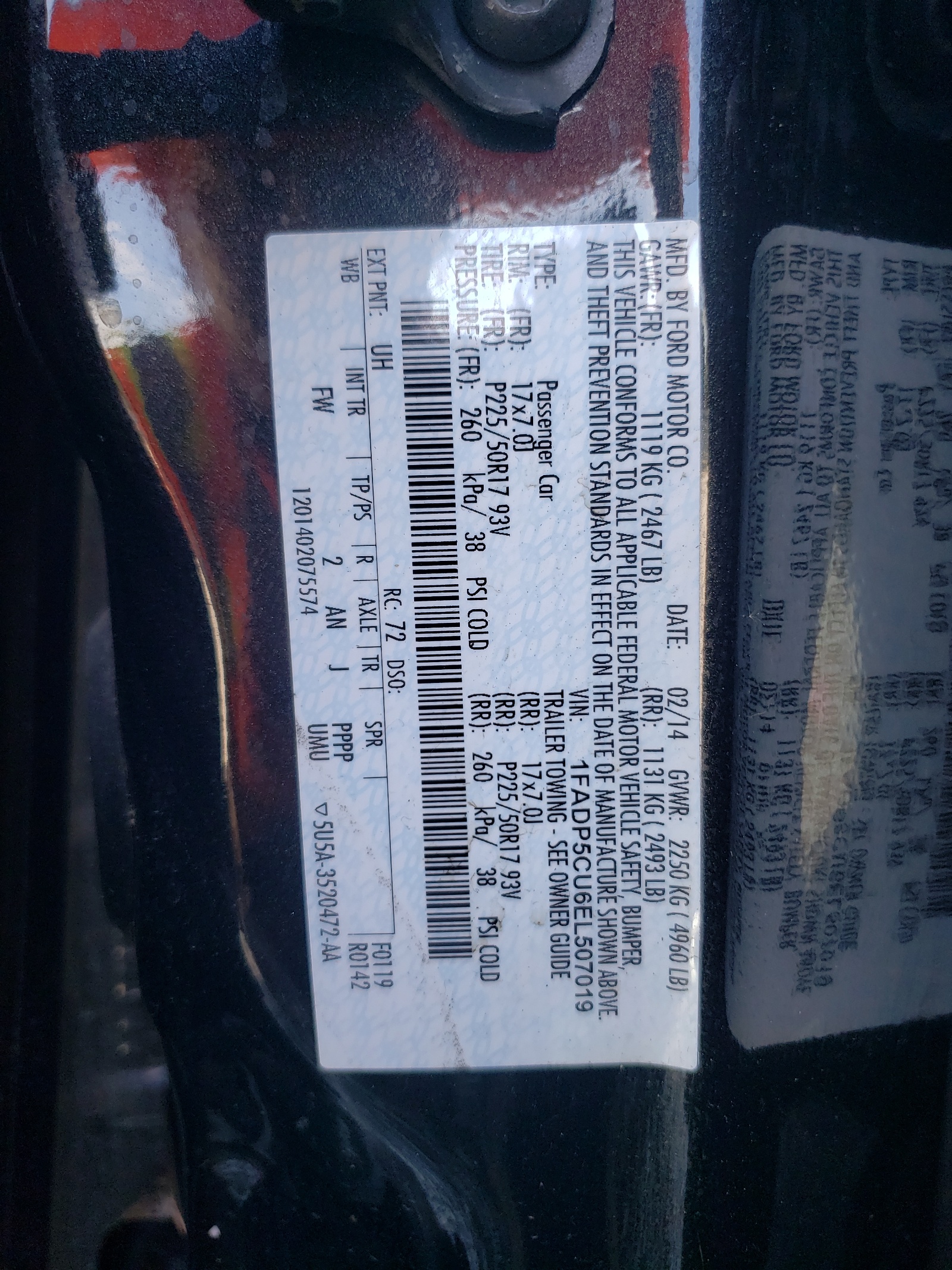 1FADP5CU6EL507019 2014 Ford C-Max Premium