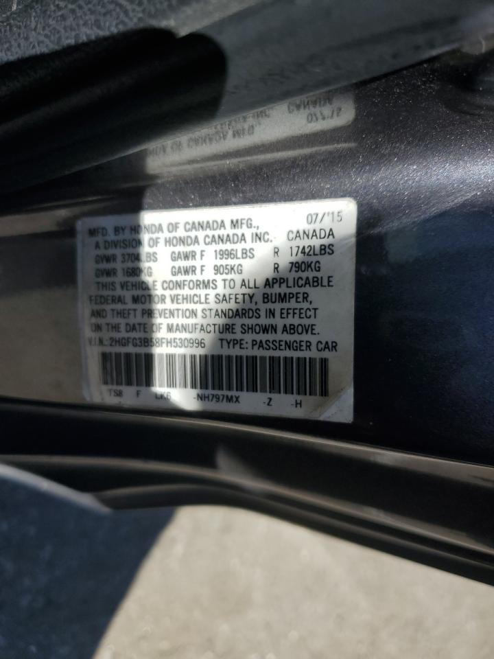 2HGFG3B58FH530996 2015 Honda Civic Lx