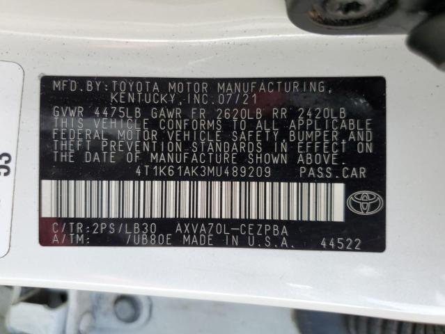 4T1K61AK3MU489209 Toyota Camry XSE 14