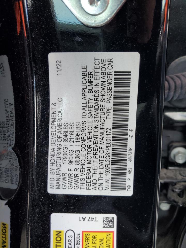 19XFL2G87PE001172 2023 Honda Civic Sport