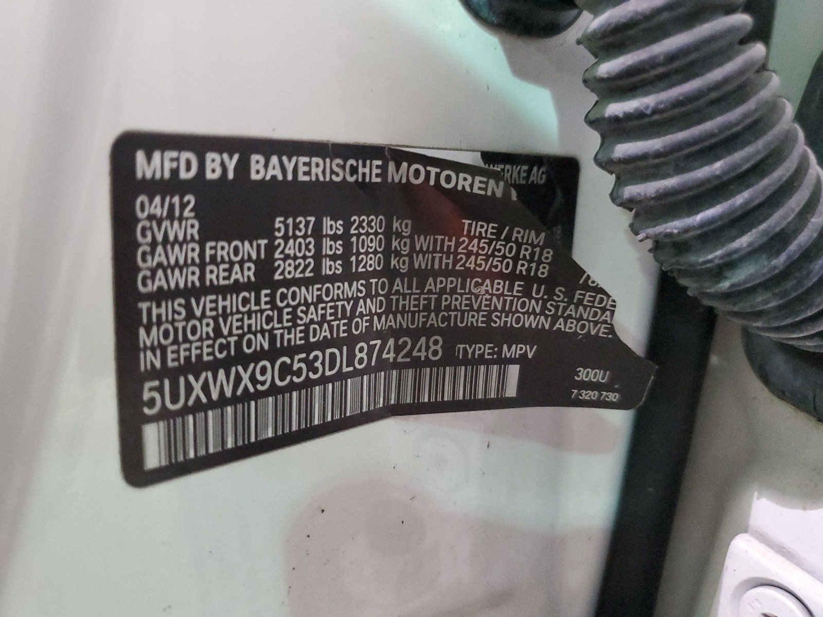 5UXWX9C53DL874248 2013 BMW X3 xDrive28I