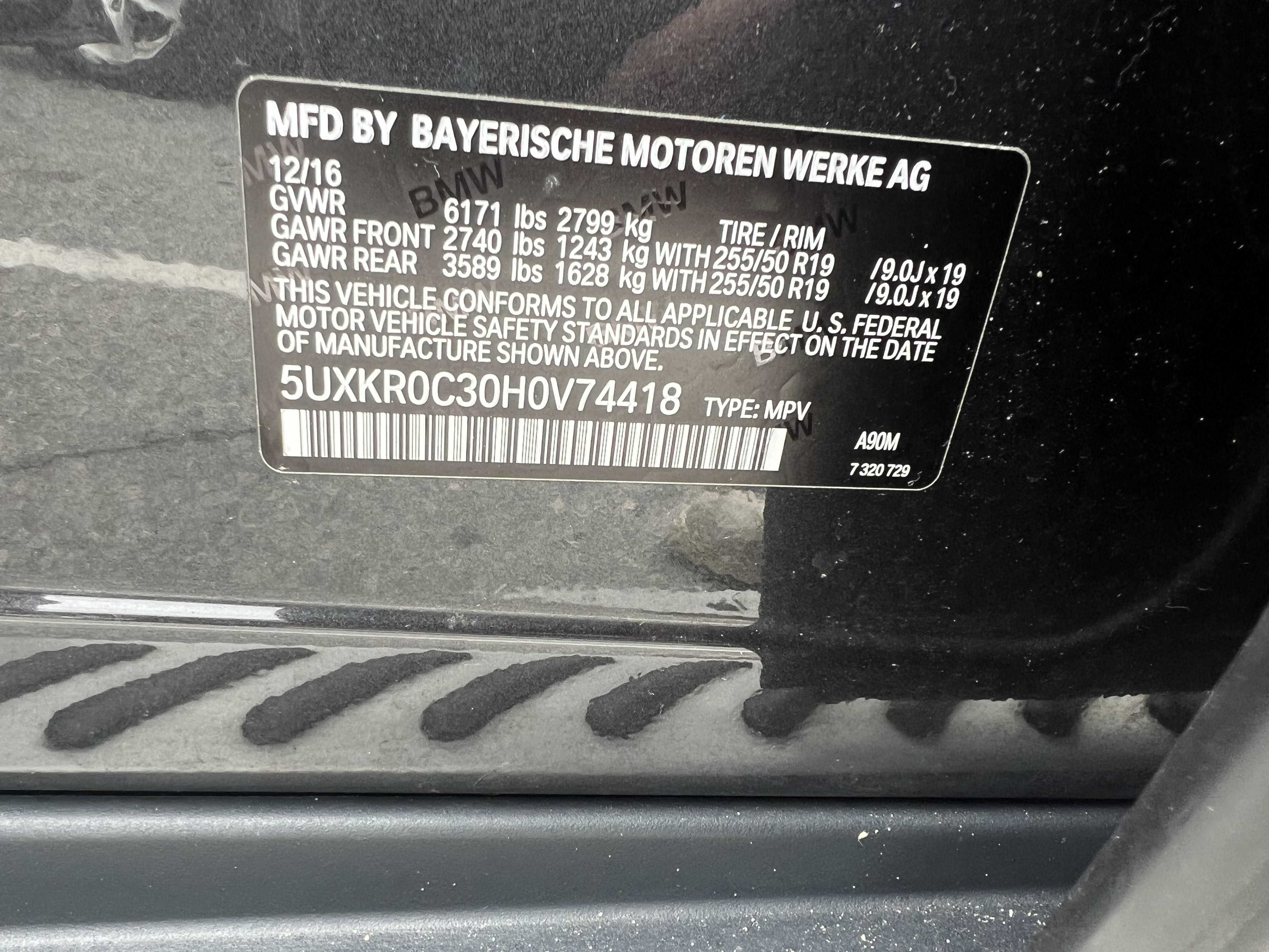 5UXKR0C30H0V74418 2017 BMW X5 xDrive35I