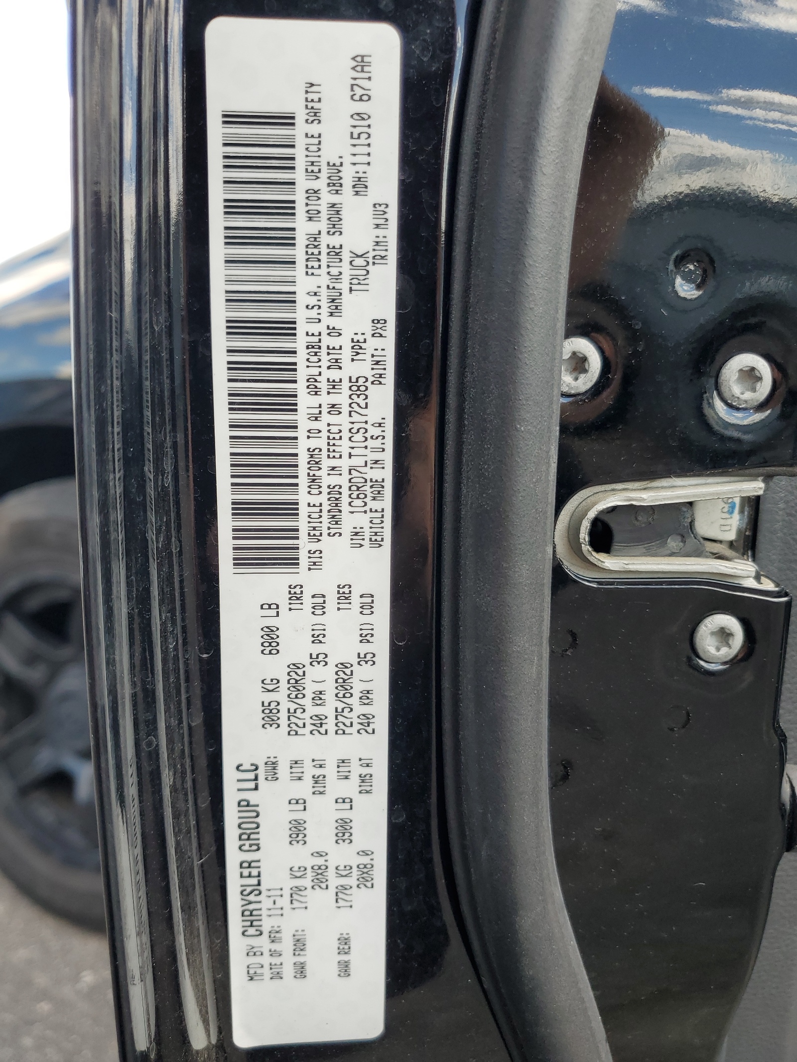 1C6RD7LT1CS172385 2012 Dodge Ram 1500 Slt