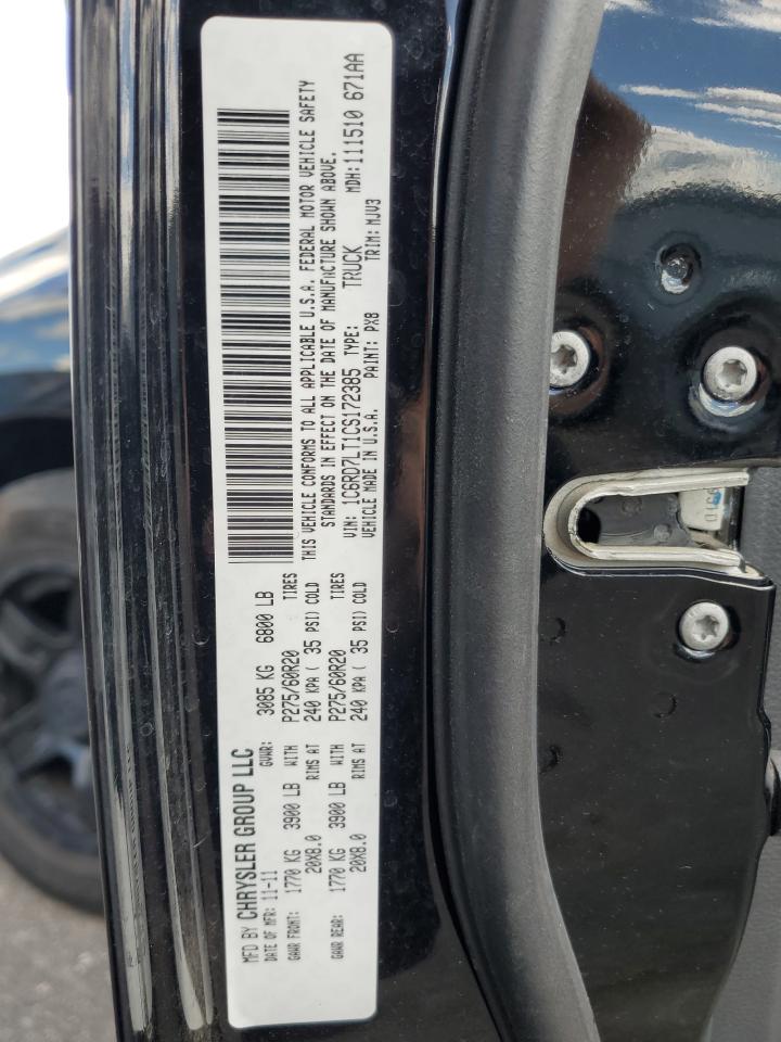 2012 Dodge Ram 1500 Slt VIN: 1C6RD7LT1CS172385 Lot: 66757724