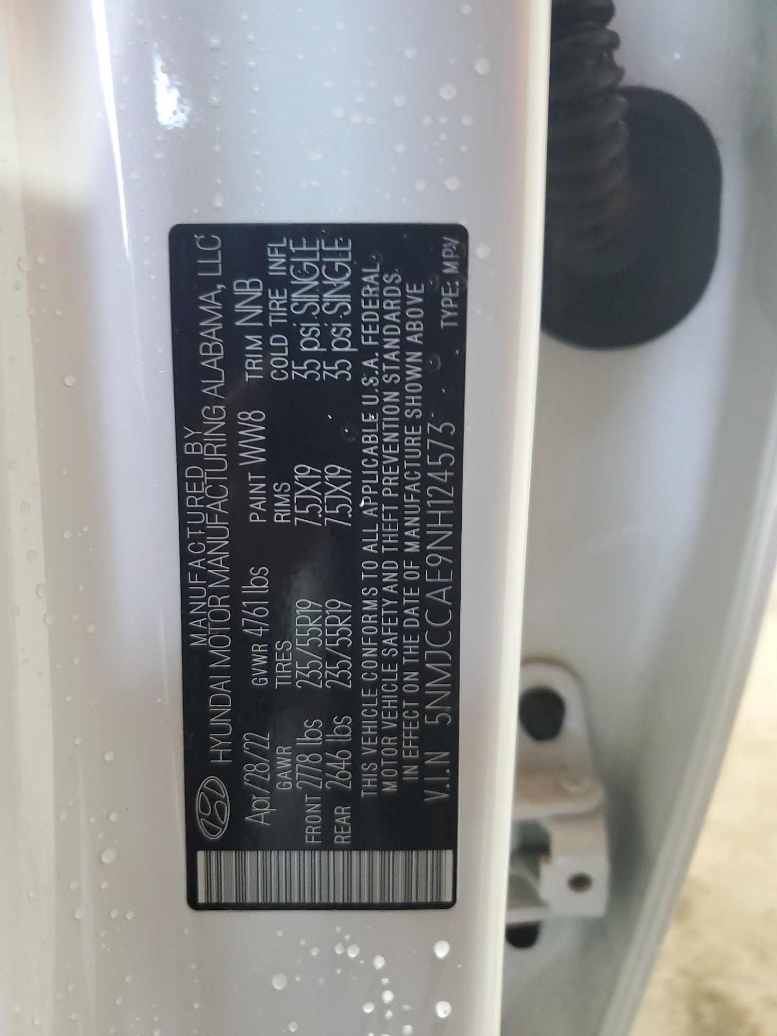 5NMJCCAE9NH124573 2022 Hyundai Tucson Sel