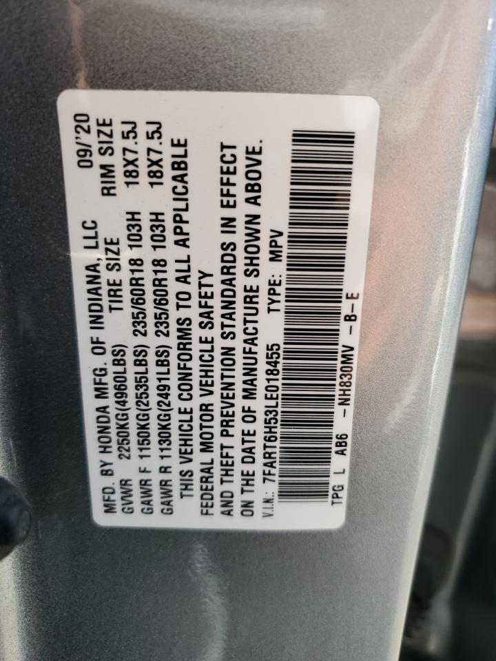 7FART6H53LE018455 2020 Honda Cr-V Ex