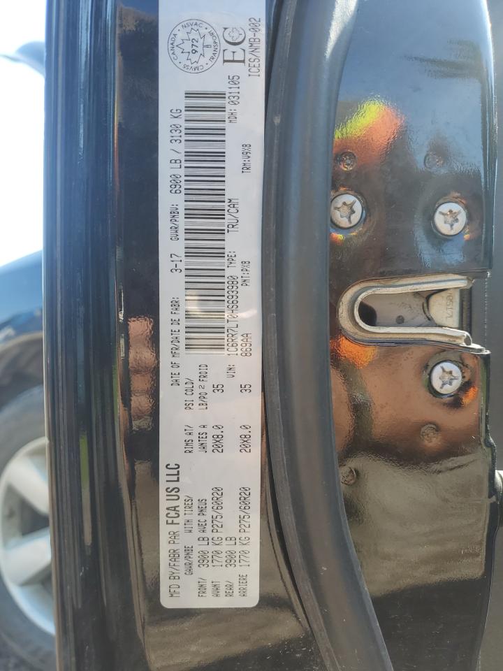 2017 Ram 1500 Slt VIN: 1C6RR7LT0HS693980 Lot: 66280694