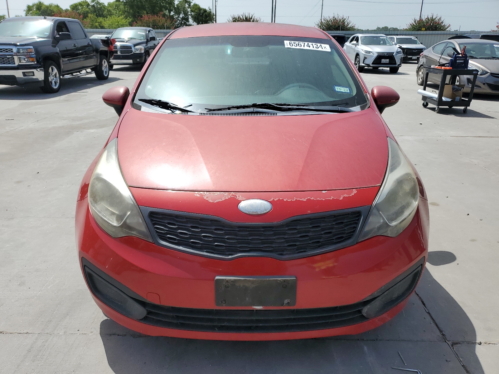 2013 Kia Rio Lx vin: KNADM4A39D6185574