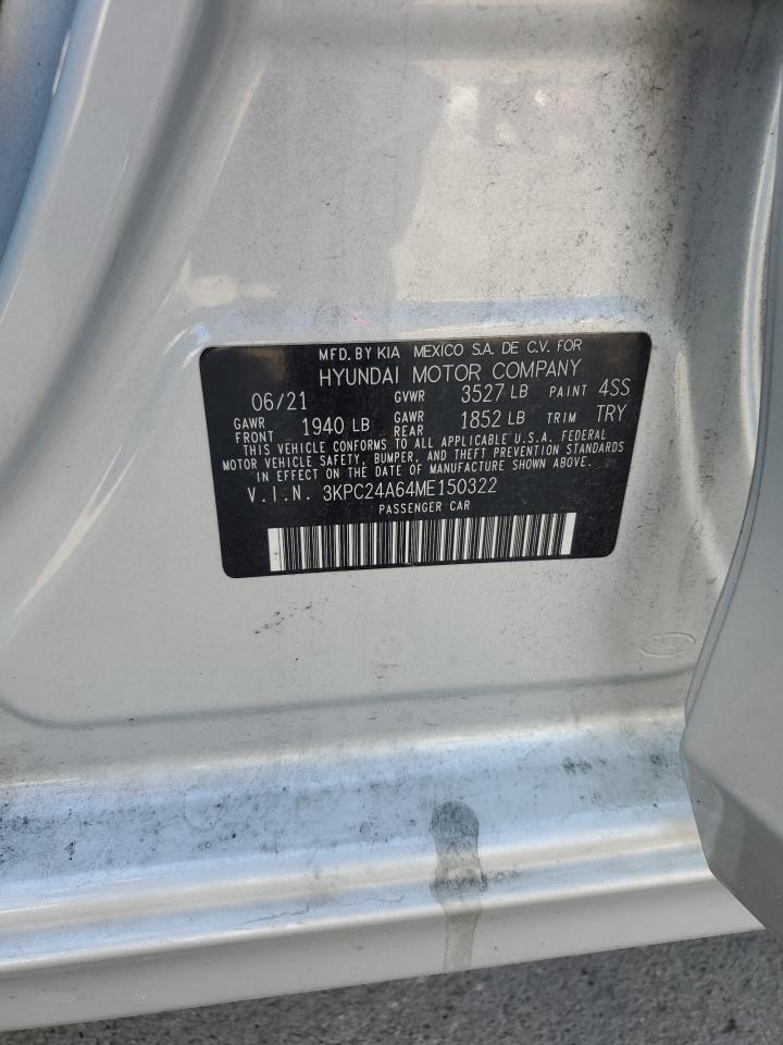 3KPC24A64ME150322 2021 HYUNDAI ACCENT - Image 14