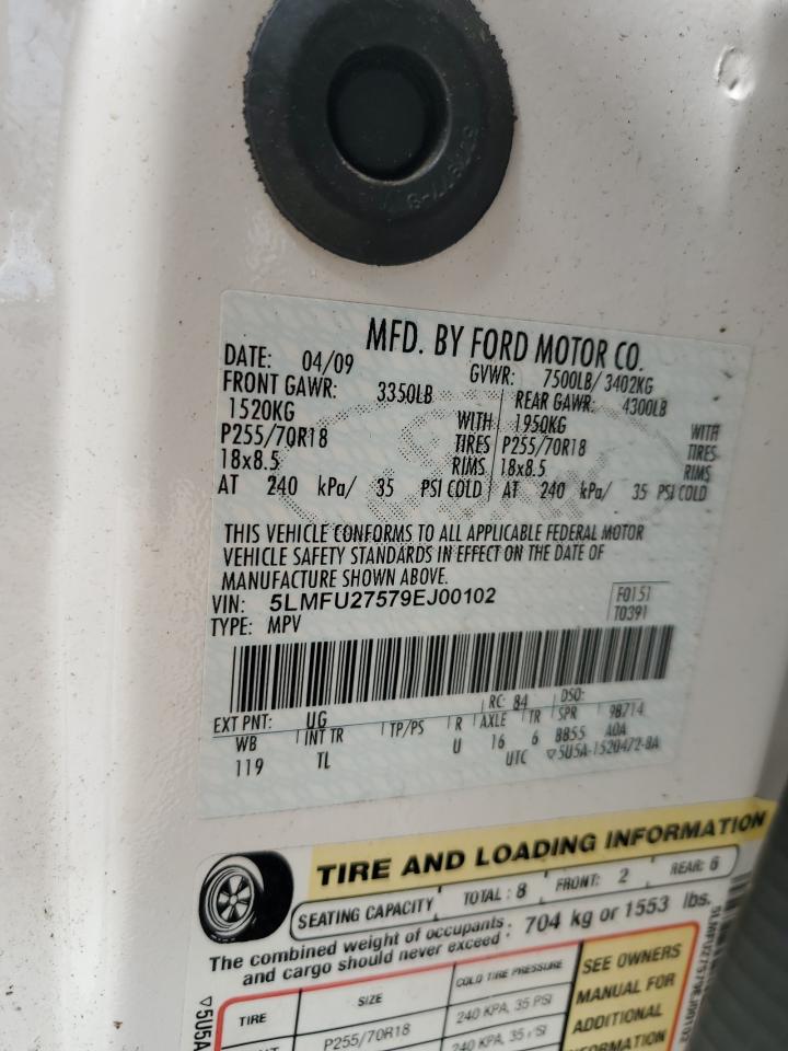 2009 Lincoln Navigator VIN: 5LMFU27579EJ00102 Lot: 65348954