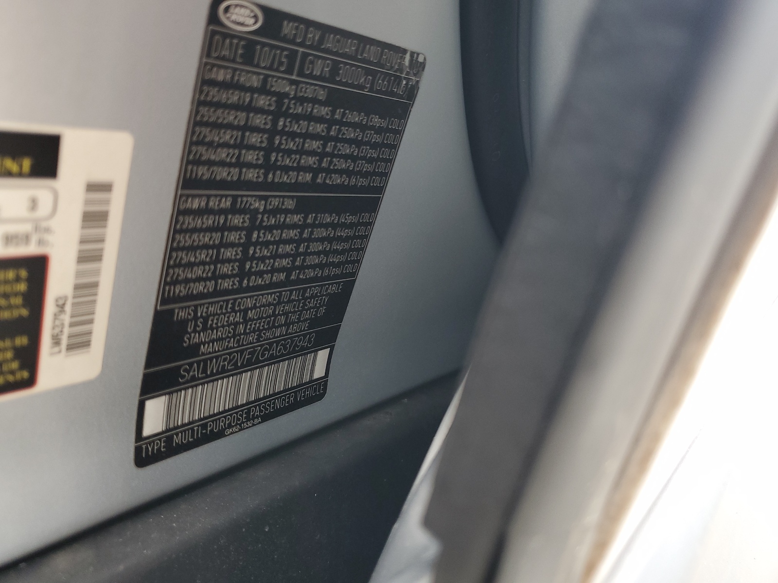 SALWR2VF7GA637943 2016 Land Rover Range Rover Sport Hse