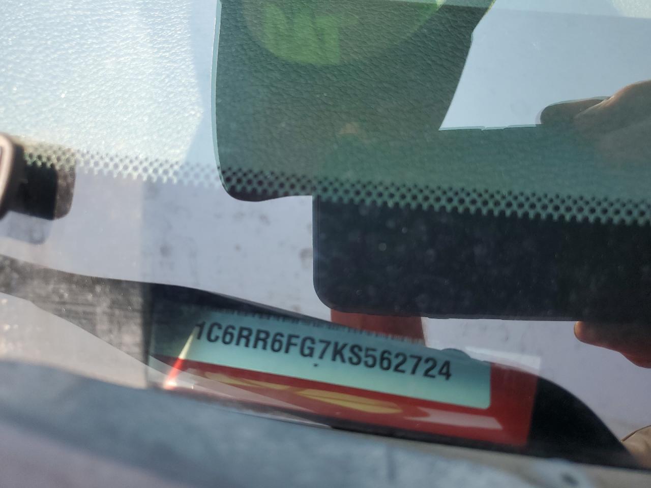 2019 Ram 1500 Classic Tradesman VIN: 1C6RR6FG7KS562724 Lot: 65622284