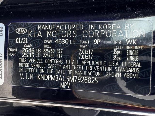 2021 Kia Sportage Lx vin: KNDPM3AC5M7926825