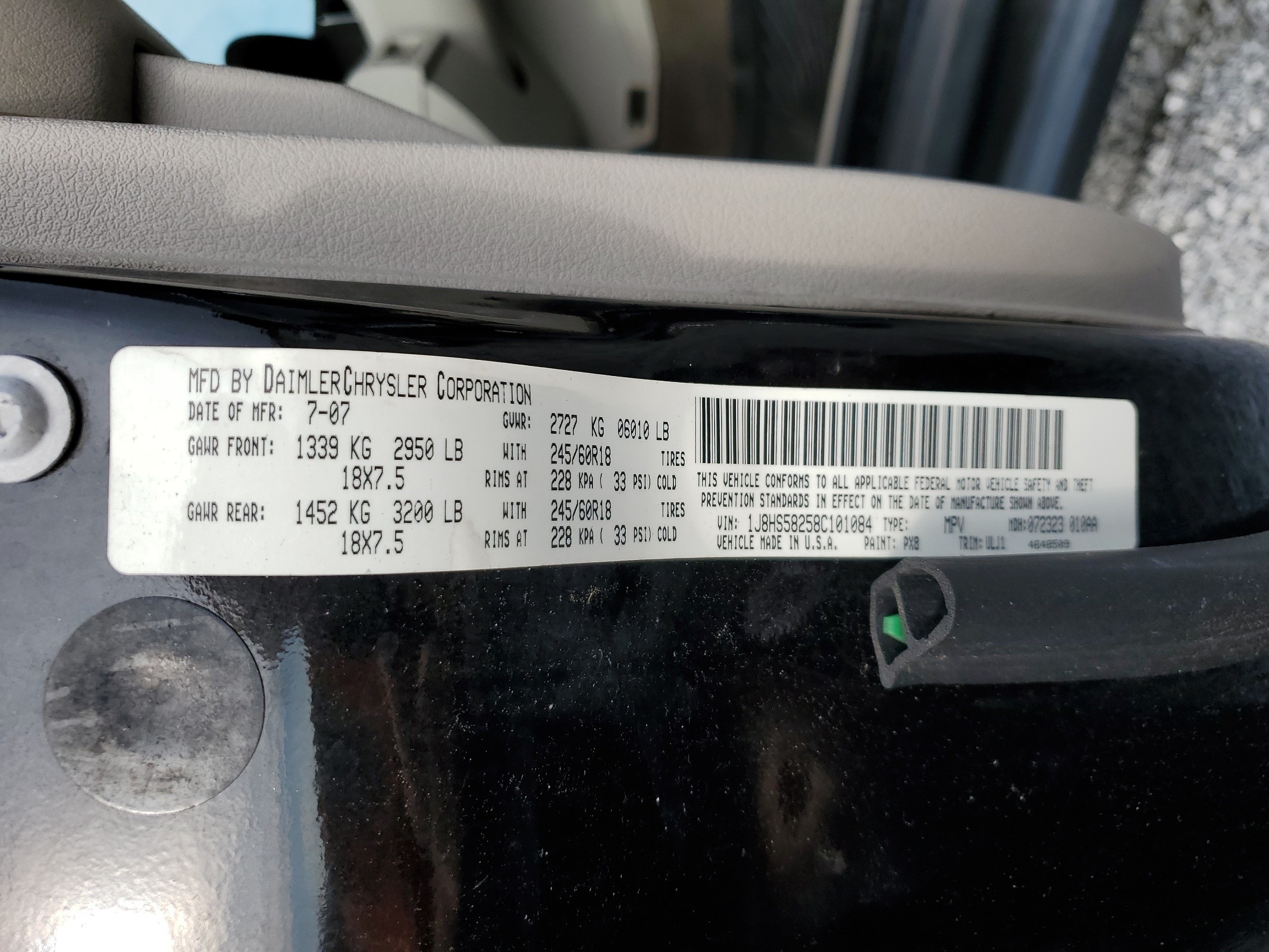 1J8HS58258C101084 2008 Jeep Grand Cherokee Limited